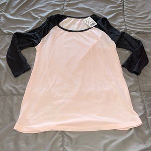 Hybrid Apparel Juniors Cold Shoulder Shirt